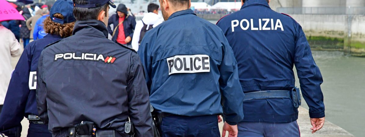 Rouen, France - june 10 2019 : a police patrol