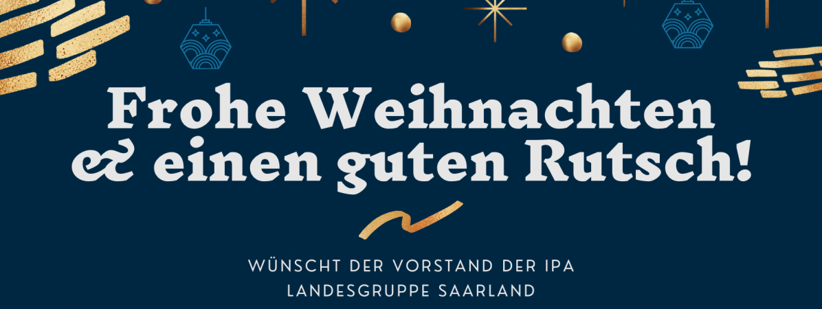 Blau-goldene Karte Weihnachten Weihnachtsgruesse25